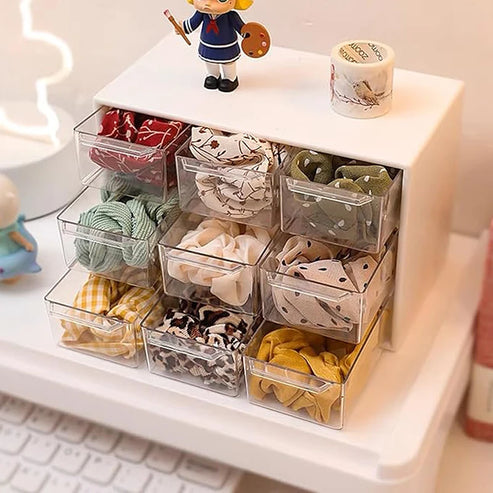Mini organiseur de tiroir transparent