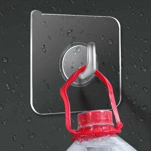 Crochets autocollants transparents