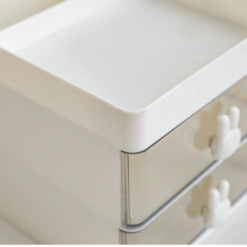 Boîte de rangement de bureau transparente