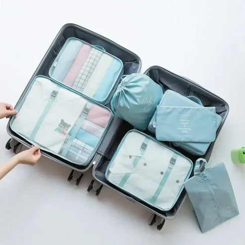 Ensemble de 7 organisateurs de bagages de voyage