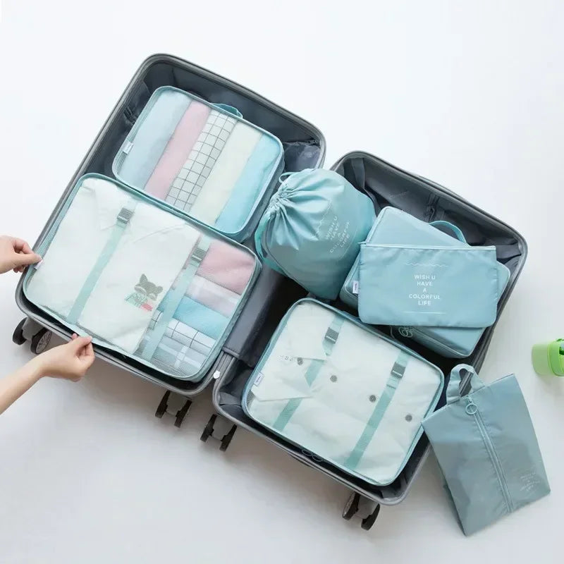 Ensemble de 7 organisateurs de bagages de voyage