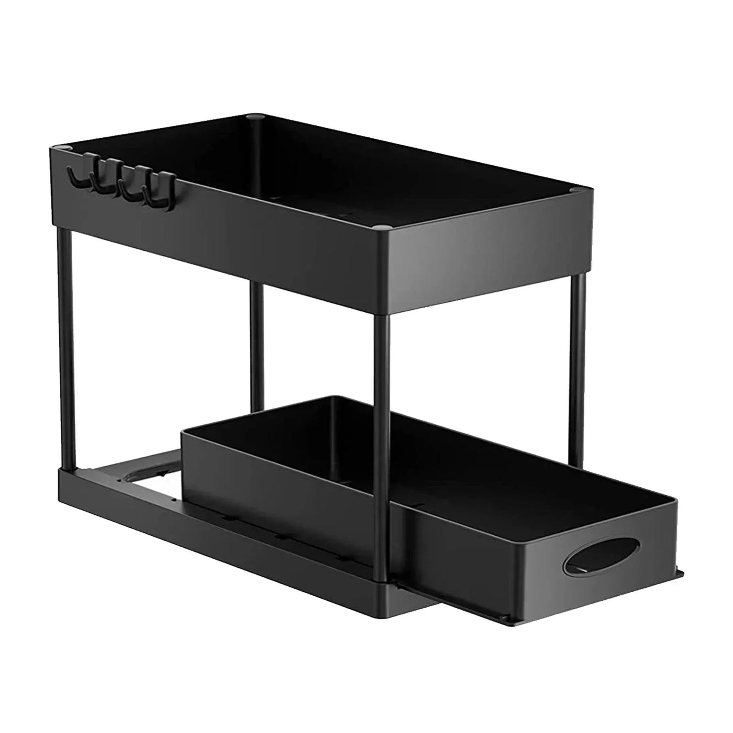 Étagère de rangement sous évier à 2 niveaux