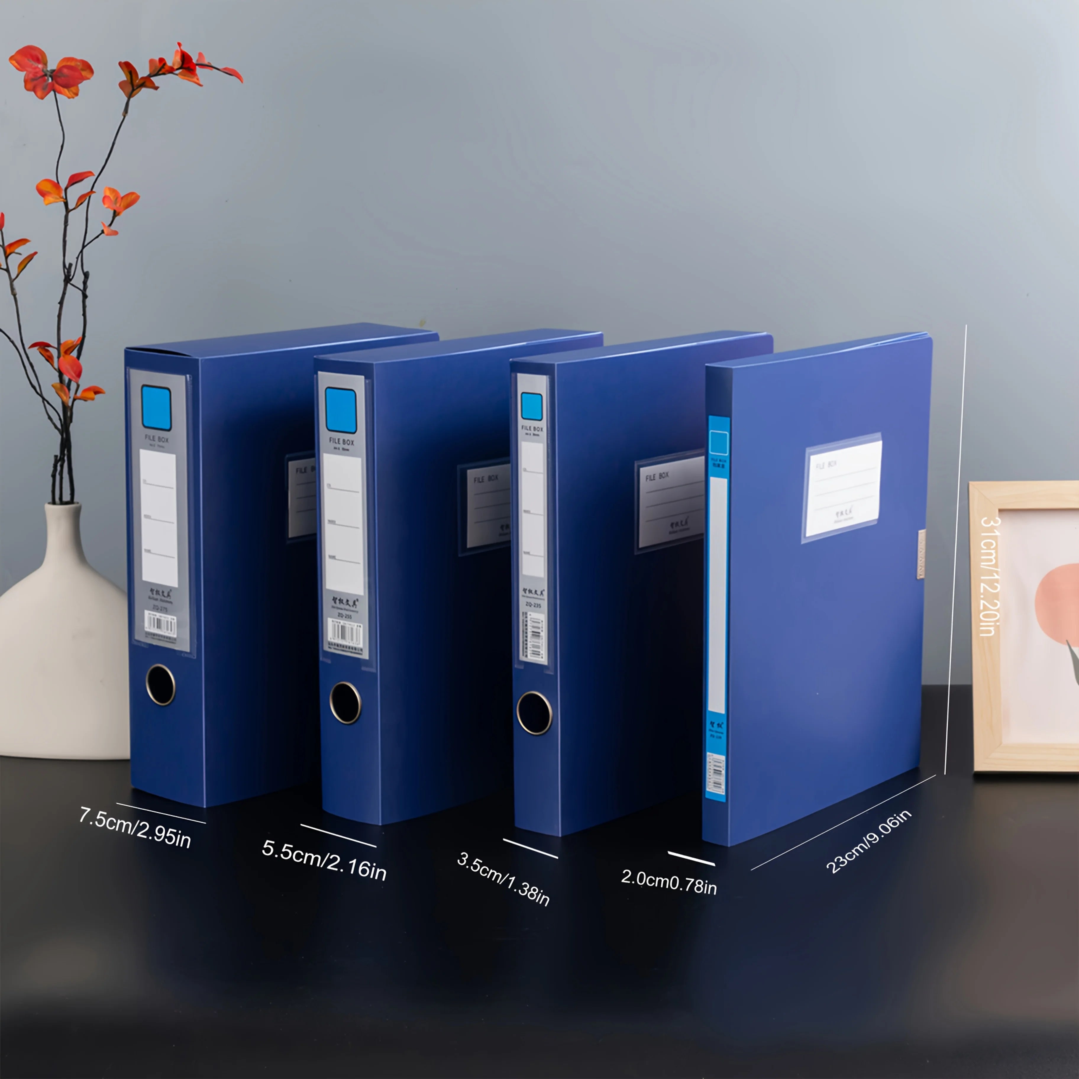 Boîte de rangement pliable pour dossiers A4