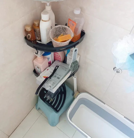 Étagère de douche adhésive sans perçage