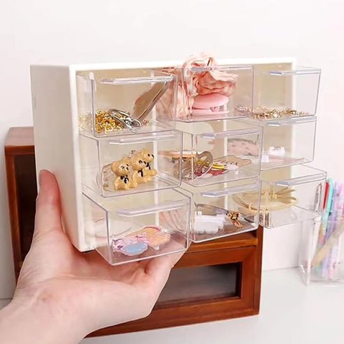 Mini organiseur de tiroir transparent