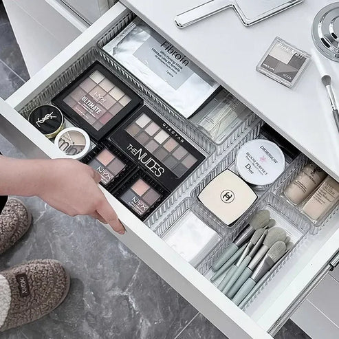 Ensemble d'organiseurs de bureau en acrylique transparent