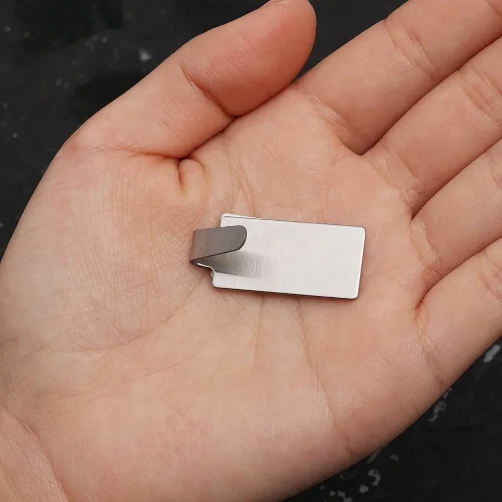 Crochet mural adhésif en acier inoxydable