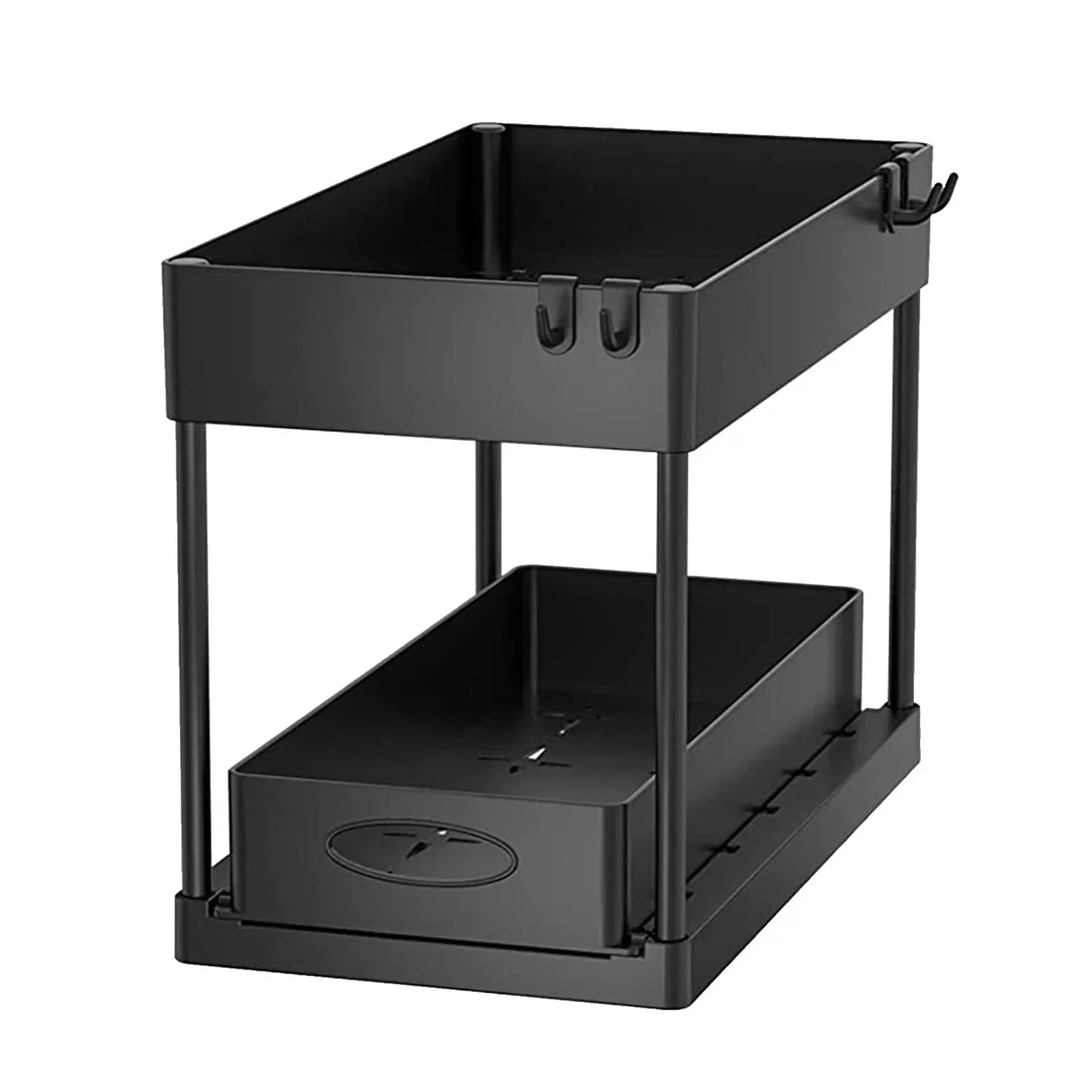 Étagère de rangement sous évier à 2 niveaux