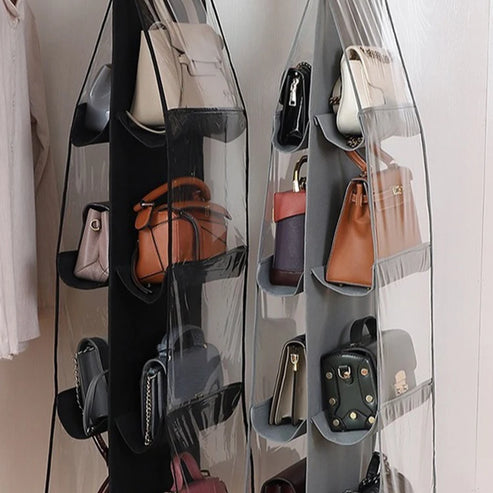 Organiseur de sac à main suspendu double face