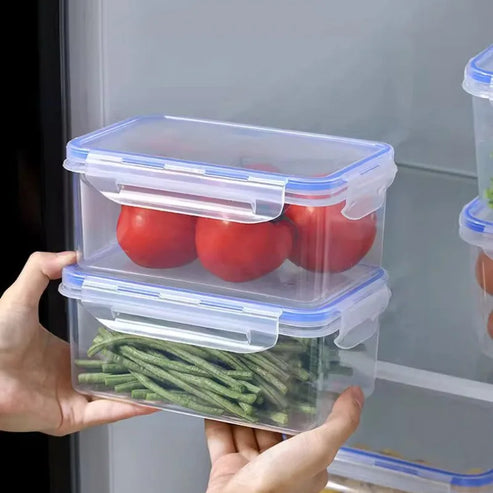 Boîte de rangement hermétique pour réfrigérateur avec couvercle