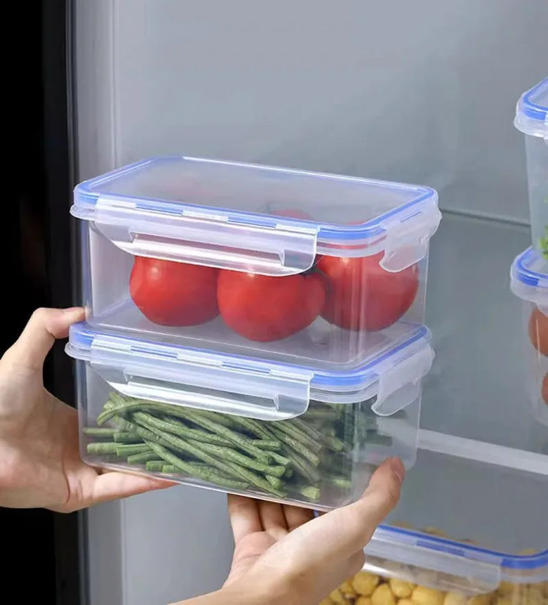 Boîte de rangement hermétique pour réfrigérateur avec couvercle