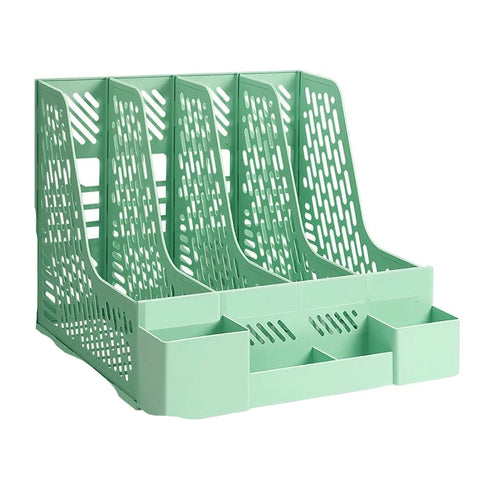 Organiseur de fichiers de bureau à 4 compartiments