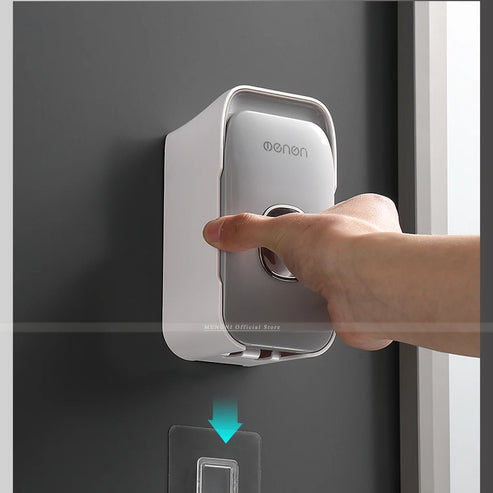 Distributeur automatique de dentifrice mural