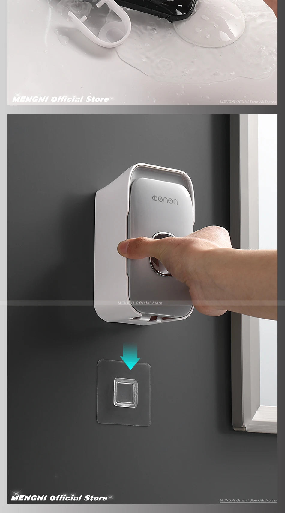 Distributeur automatique de dentifrice mural