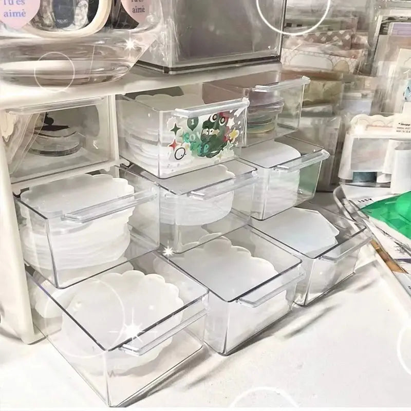 Mini organiseur de tiroir transparent