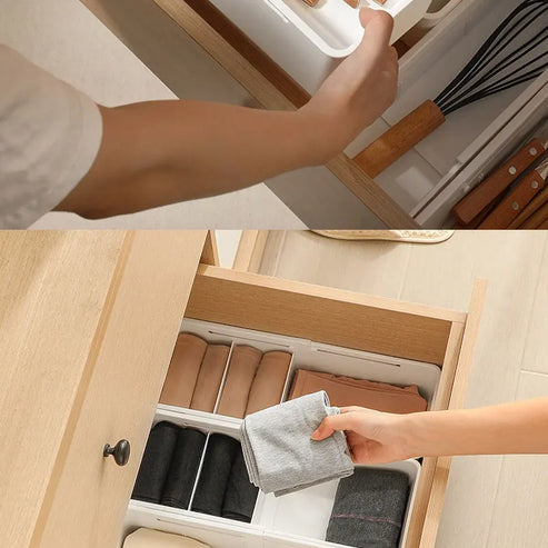 Boîte de rangement à tiroir rétractable