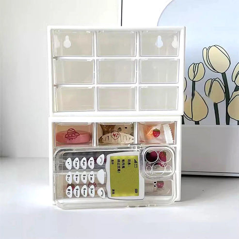 Mini organiseur de tiroir transparent