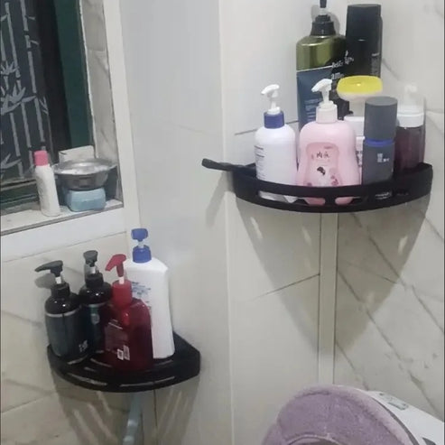 Étagère de douche adhésive sans perçage