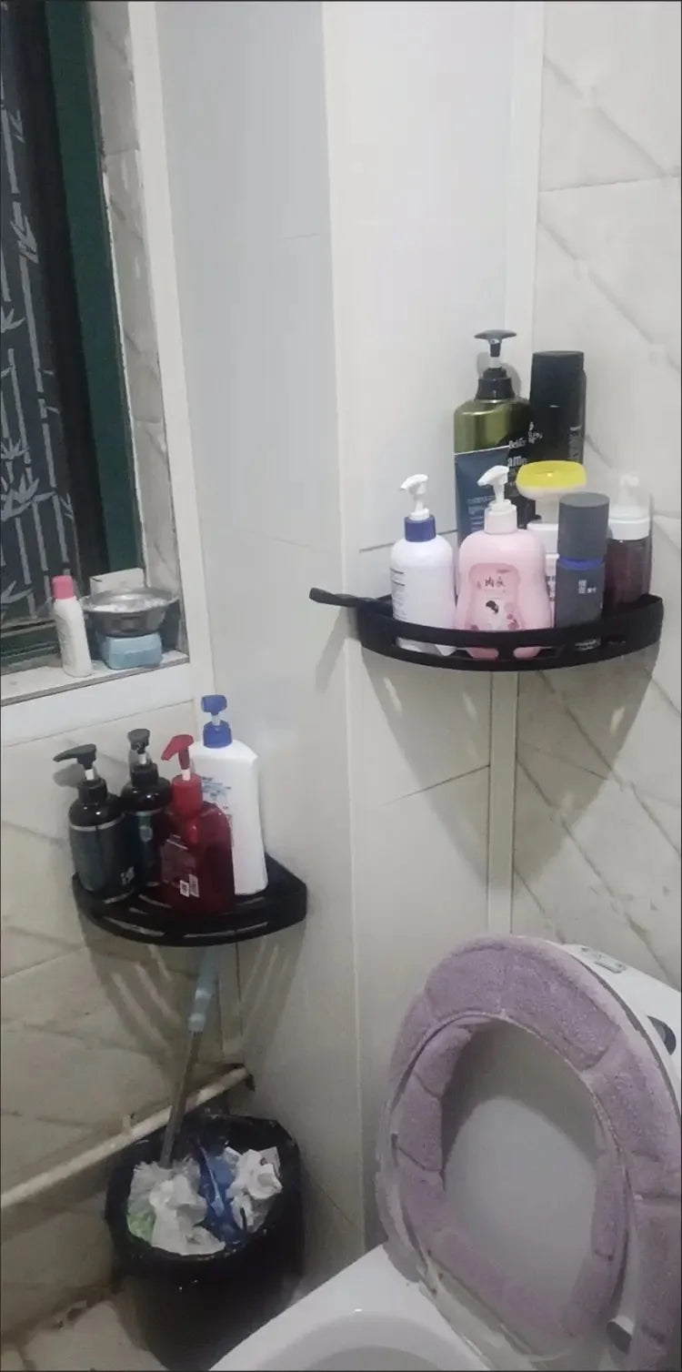 Étagère de douche adhésive sans perçage