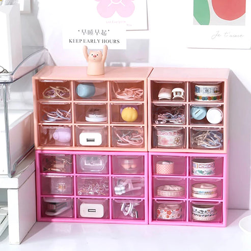 Mini organiseur de tiroir transparent