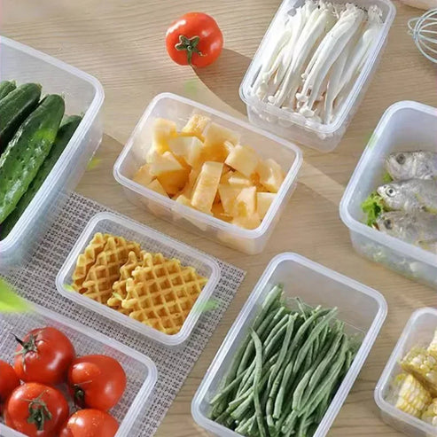 Boîte de rangement hermétique pour réfrigérateur avec couvercle