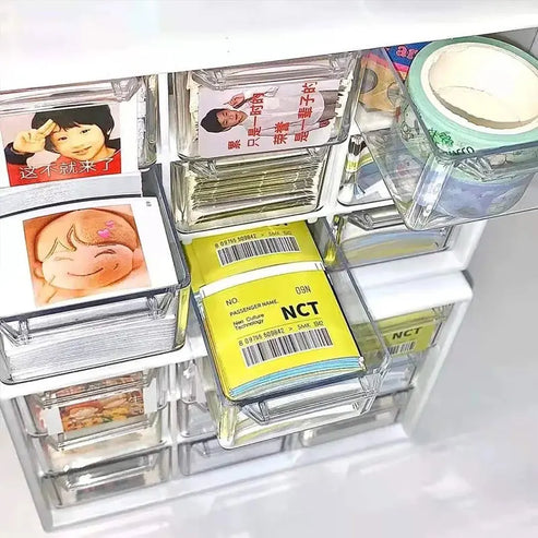 Mini organiseur de tiroir transparent