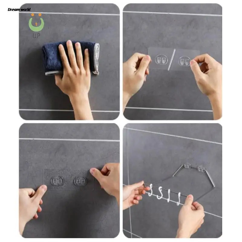 Organisateur d'étagère à crochets muraux adhésifs