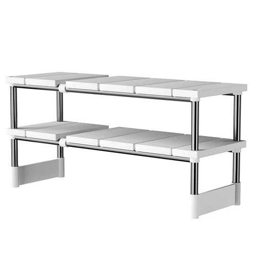 Support de rangement réglable sous l'évier