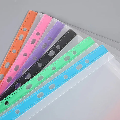 6 chemises à feuilles mobiles A4