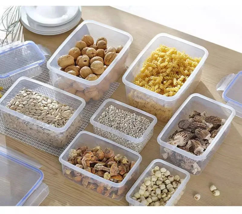 Boîte de rangement hermétique pour réfrigérateur avec couvercle