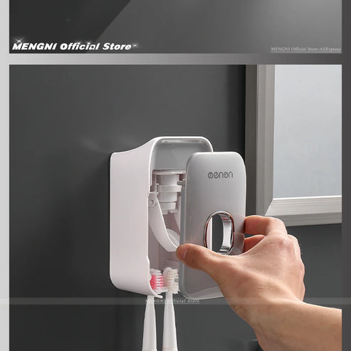 Distributeur automatique de dentifrice mural
