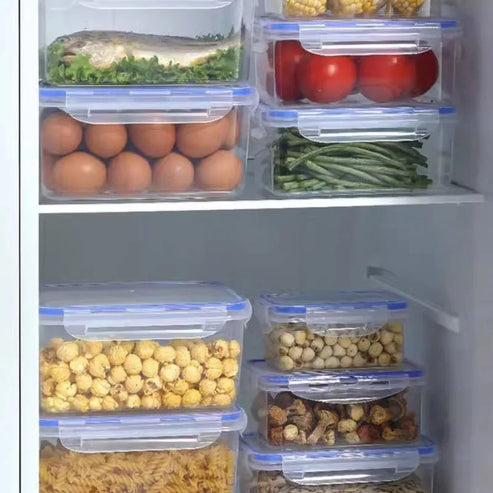 Boîte de rangement hermétique pour réfrigérateur avec couvercle