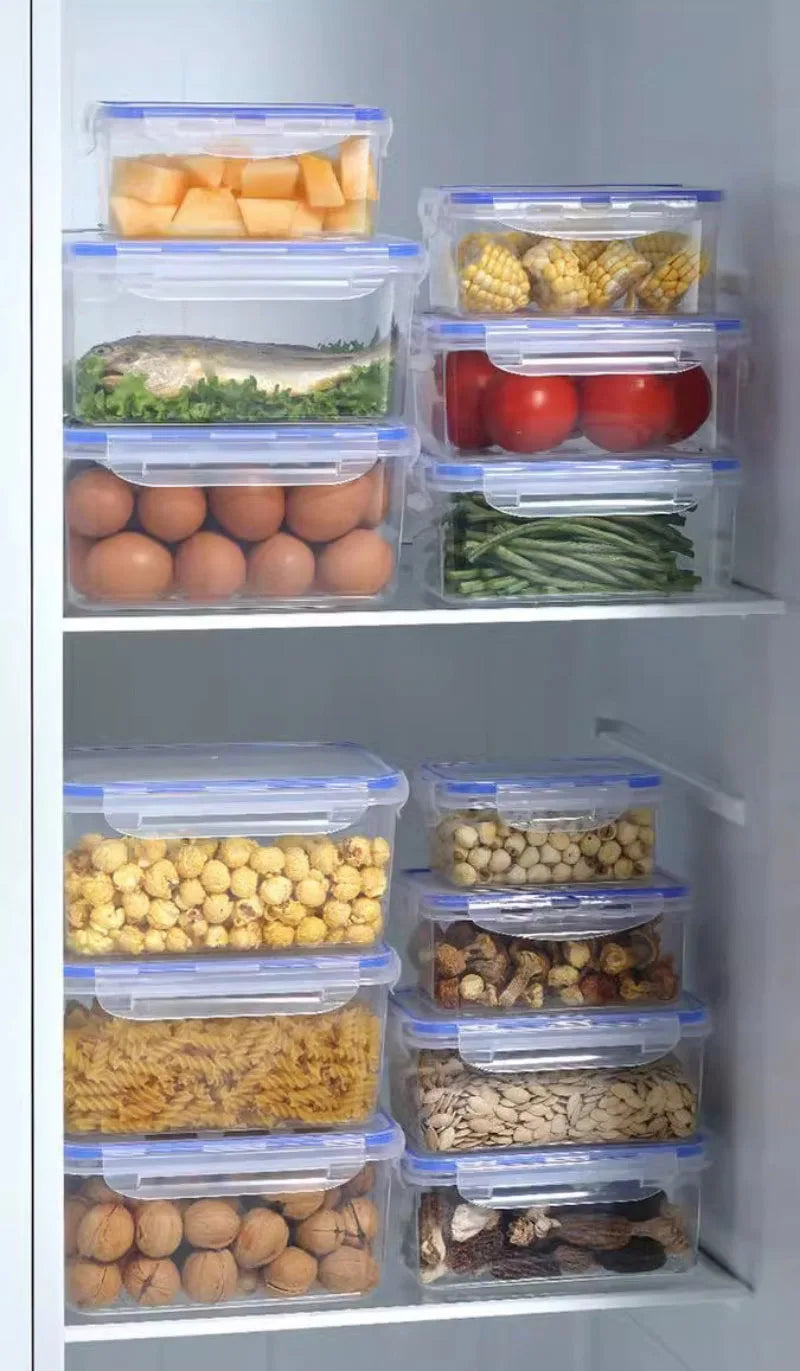 Boîte de rangement hermétique pour réfrigérateur avec couvercle