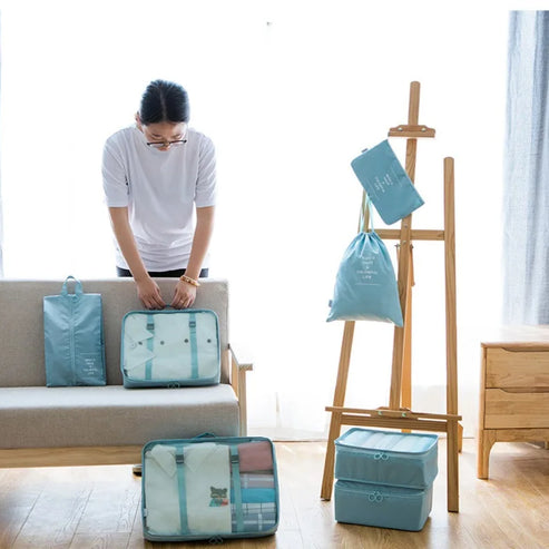 Ensemble de 7 organisateurs de bagages de voyage