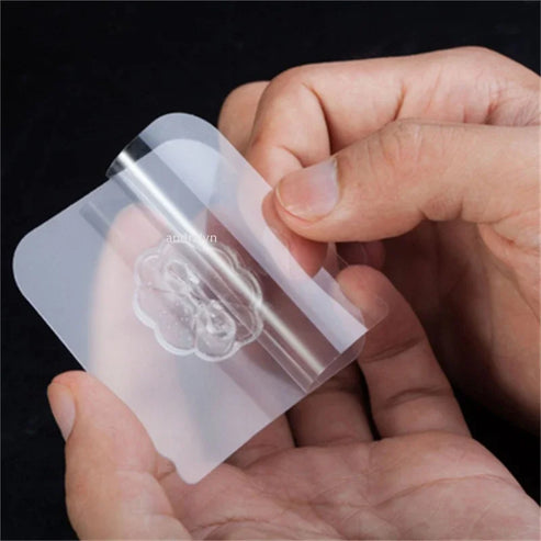 Crochets muraux autocollants transparents