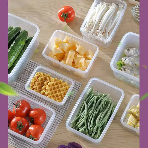 Boîte de rangement hermétique pour réfrigérateur avec couvercle