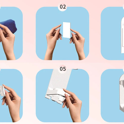 Porte-brosse à dents mural réglable