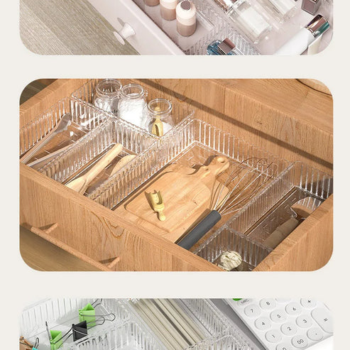 Ensemble d'organiseurs de bureau en acrylique transparent