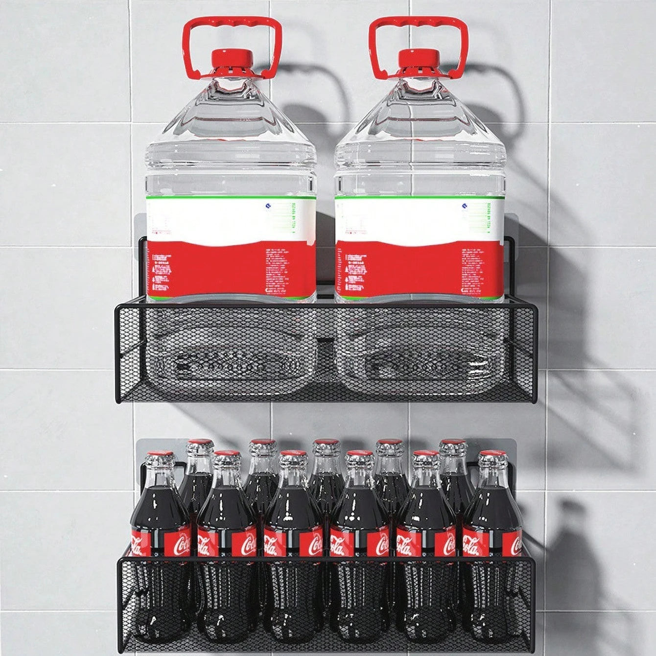 Étagère murale autocollante pour salle de bain