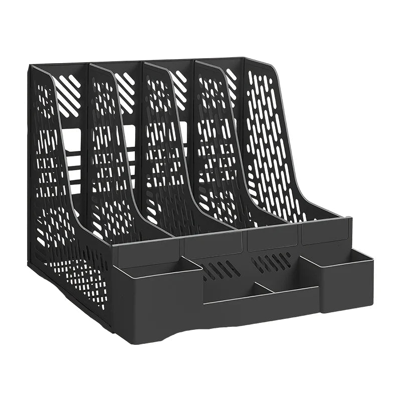 Organiseur de fichiers de bureau à 4 compartiments