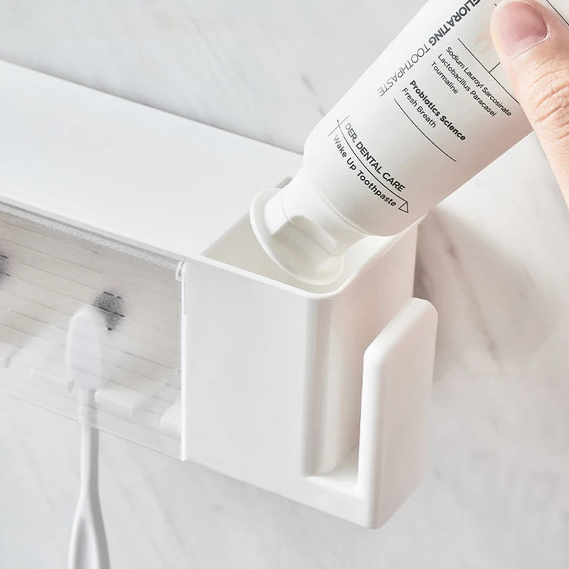 Porte-brosse à dents mural pour salle de bain