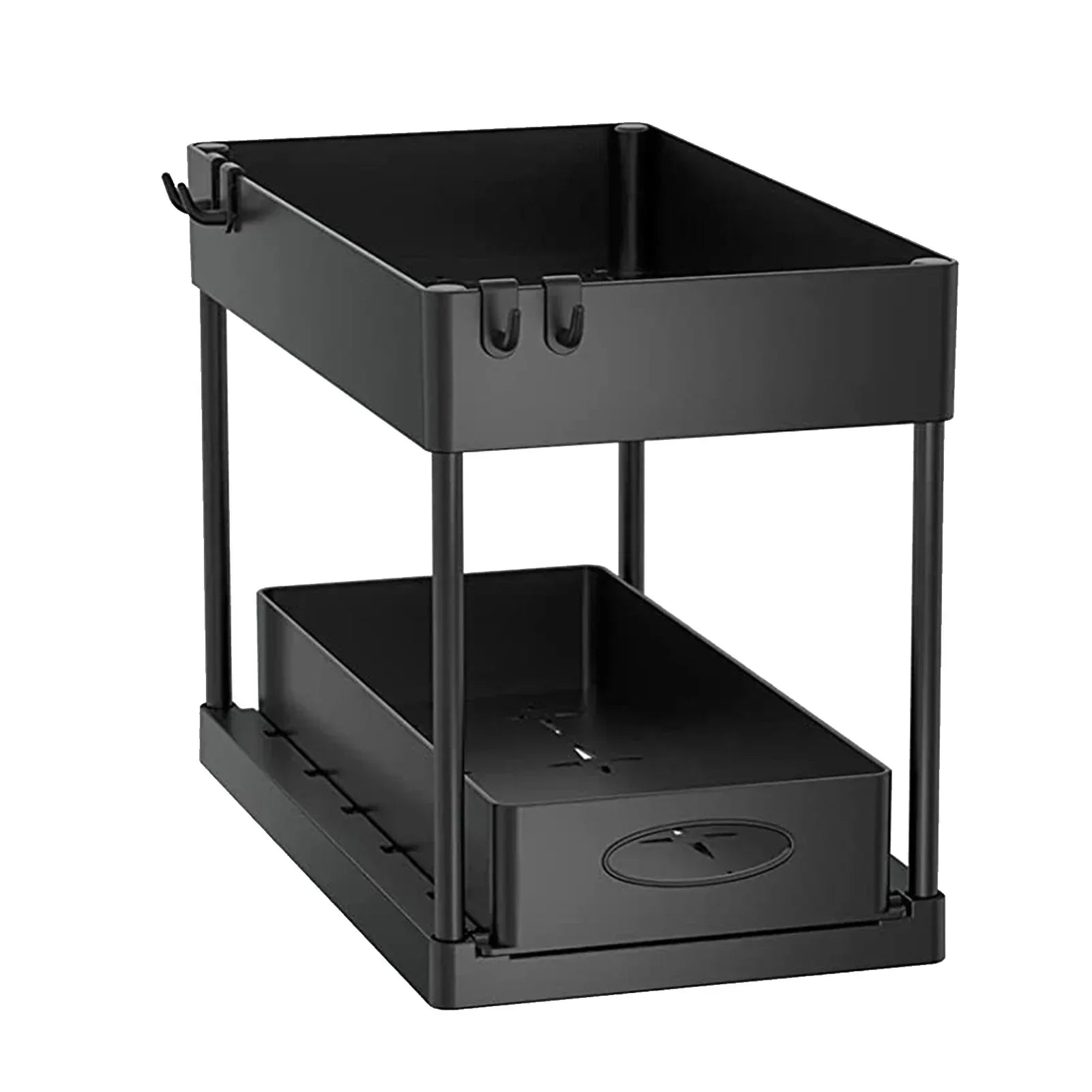 Étagère de rangement sous évier à 2 niveaux