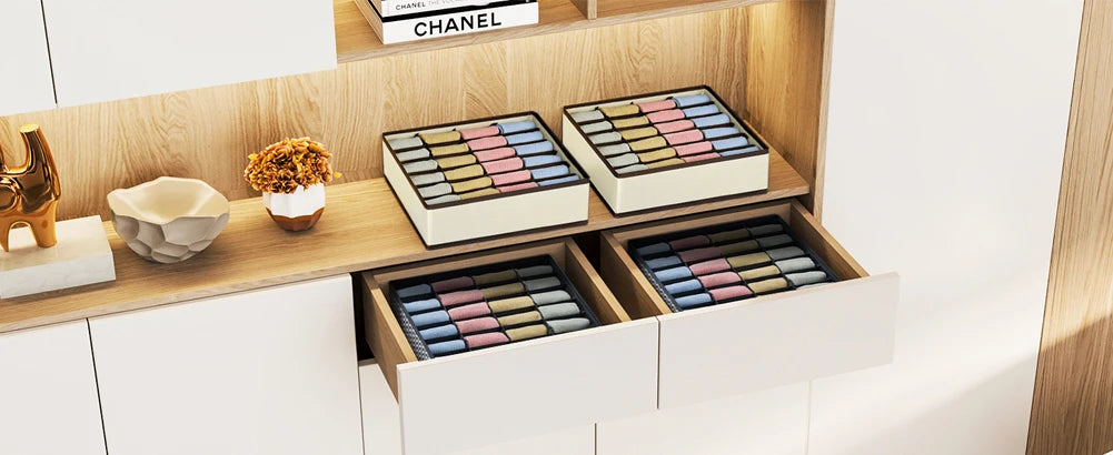 Organisateur pliable pour chaussettes et sous-vêtements
