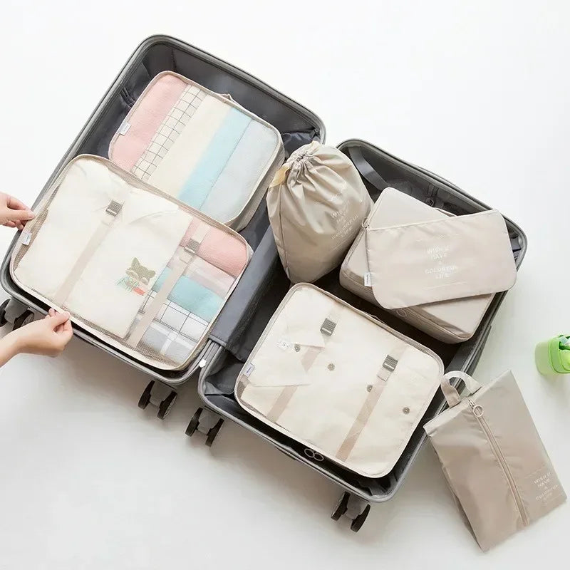 Ensemble de 7 organisateurs de bagages de voyage