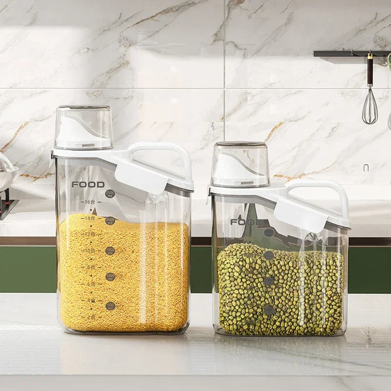 Récipient hermétique pour céréales et riz