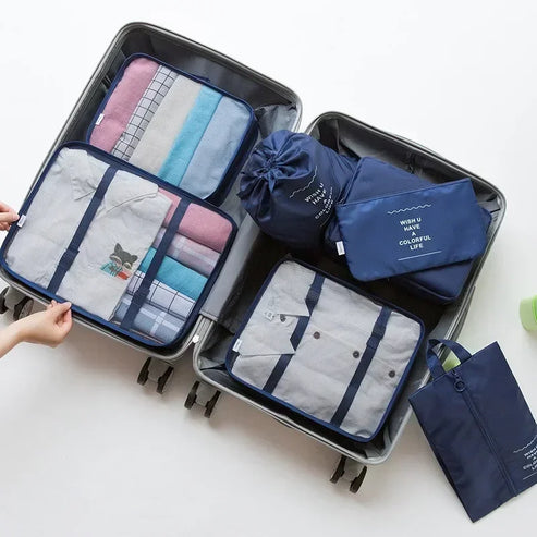 Ensemble de 7 organisateurs de bagages de voyage