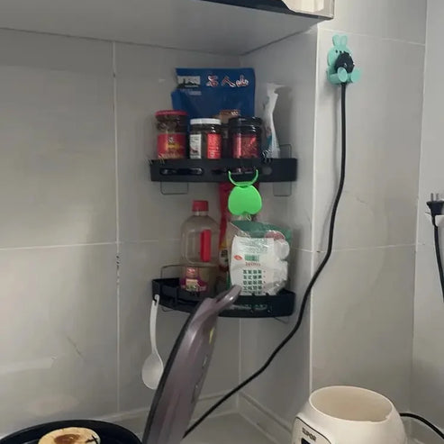 Étagère de douche adhésive sans perçage