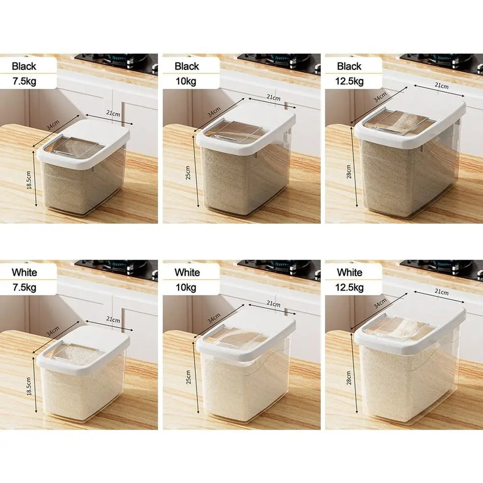 Boîte de conservation de riz scellée