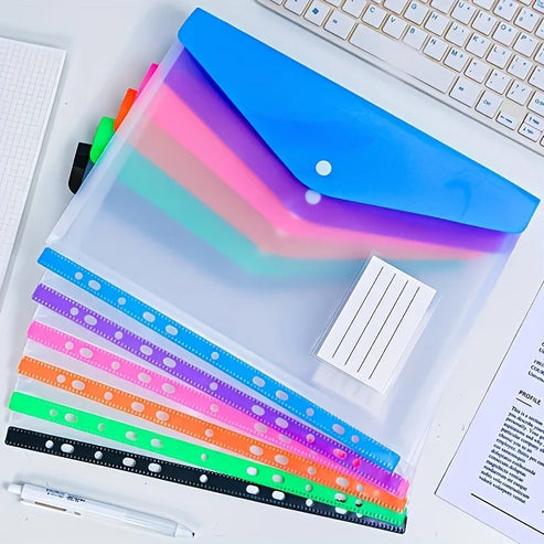 6 chemises à feuilles mobiles A4