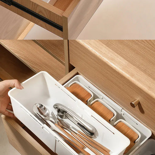 Boîte de rangement à tiroir rétractable